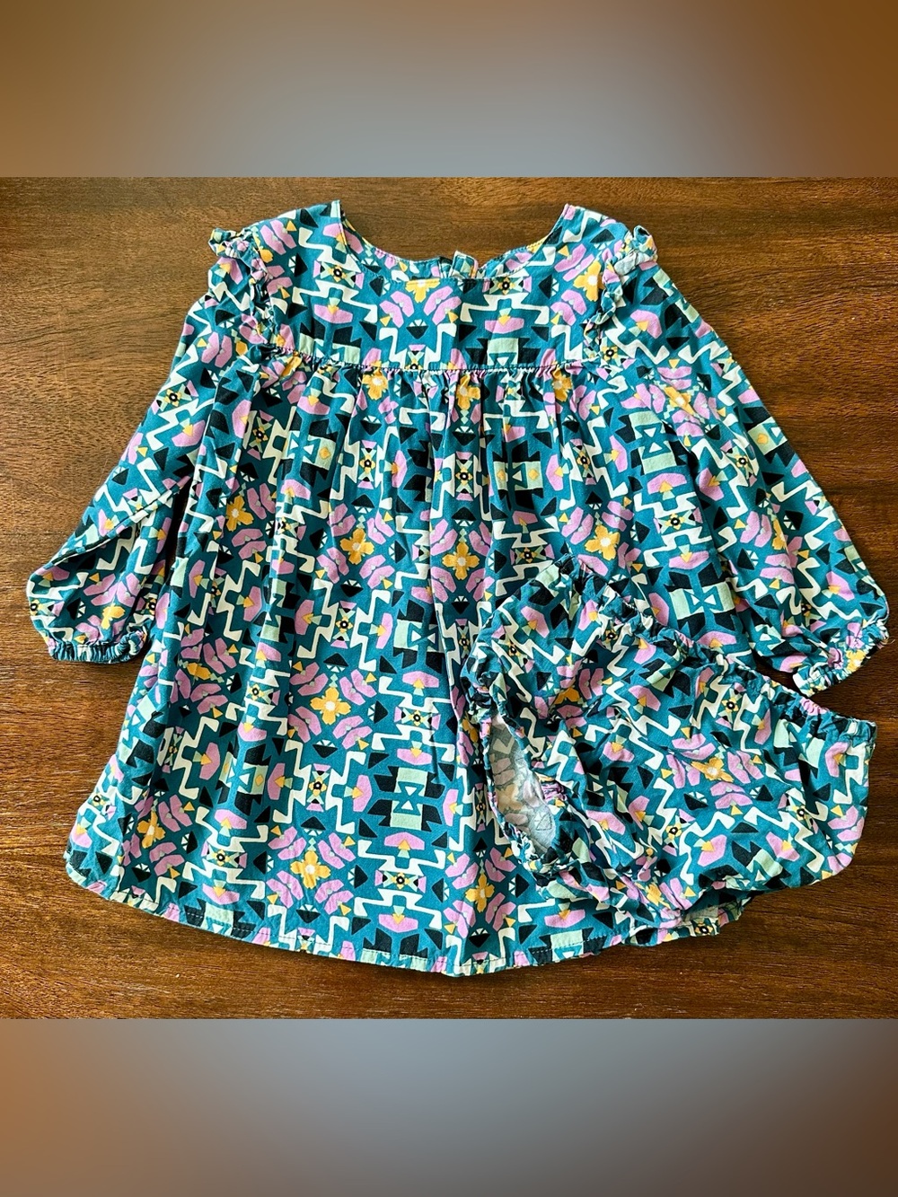 Wrangler Baby Girl Southwest Print Dress & Bloomers Set 18M